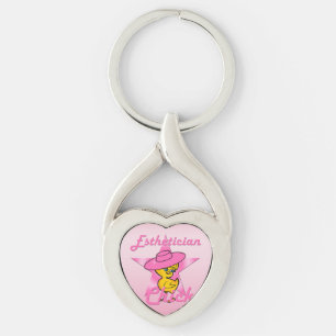 Aesthetician Chick #8 Key Ring