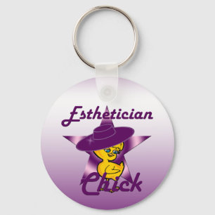 Aesthetician Chick #9 Key Ring