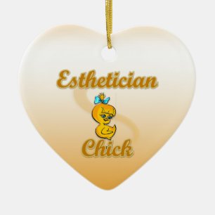 Aesthetician Chick  Ceramic Tree Decoration