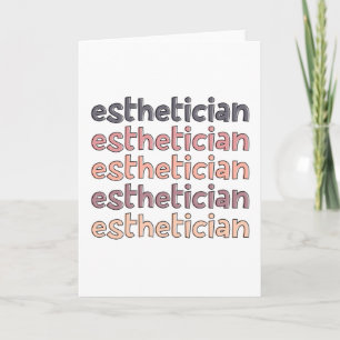 Aesthetician Cosmetologist Beautician Cute Card