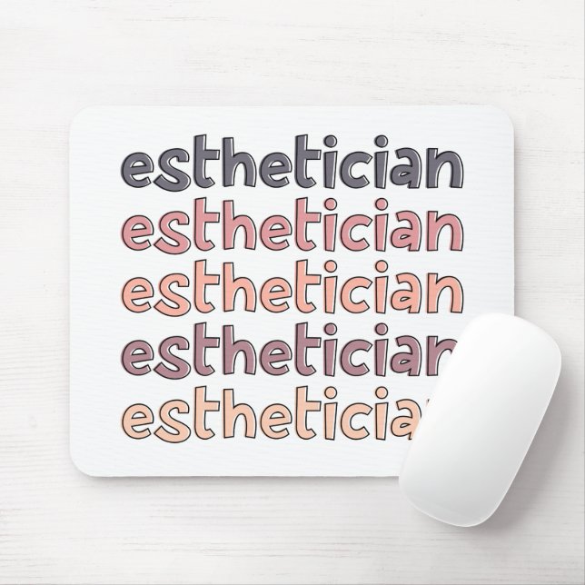 Aesthetician Cosmetologist Beautician Cute Mouse Mat (With Mouse)