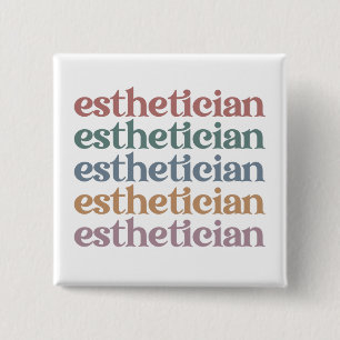 Aesthetician Cosmetologist Beautician makeup artis 15 Cm Square Badge
