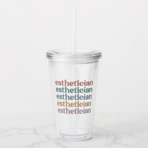 Aesthetician Cosmetologist Beautician makeup artis Acrylic Tumbler