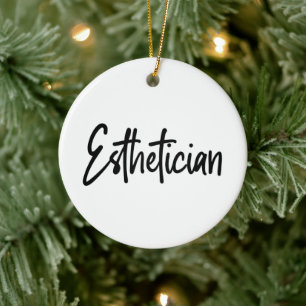 Aesthetician Cosmetologist Beautician makeup artis Ceramic Tree Decoration
