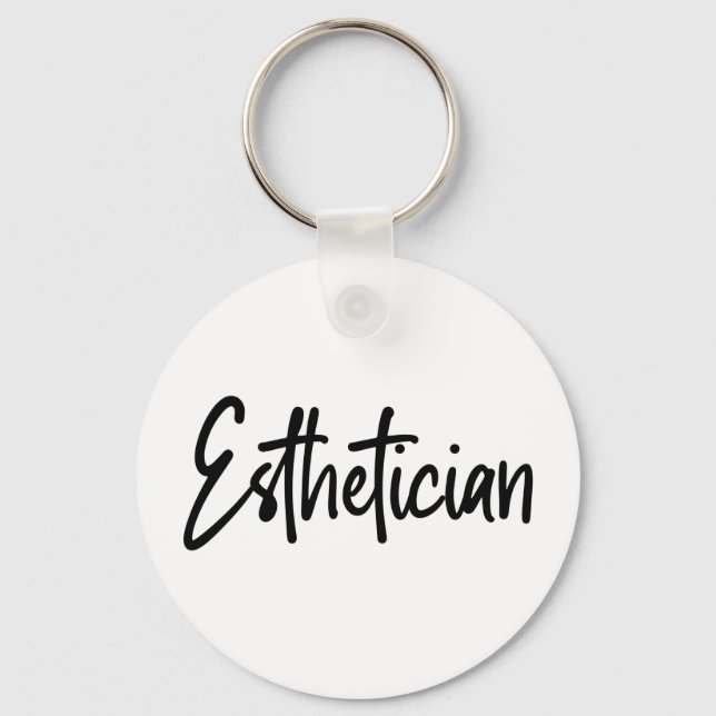 Aesthetician Cosmetologist Beautician makeup artis Key Ring (Front)
