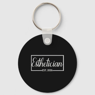 Aesthetician Est. 2026, New Skin Care Specialist G Key Ring
