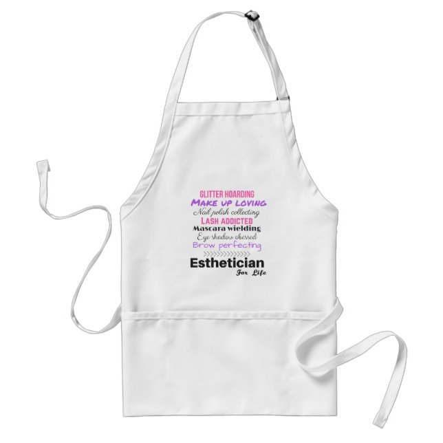 Aesthetician for life standard apron (Front)