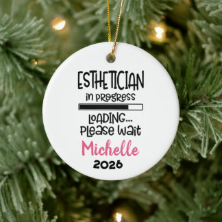 Aesthetician In Progress Ceramic Tree Decoration