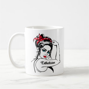 Aesthetician Rosie The Riveter Pin Up Coffee Mug