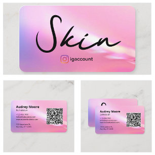 Aesthetician Skin Makeup Business Card