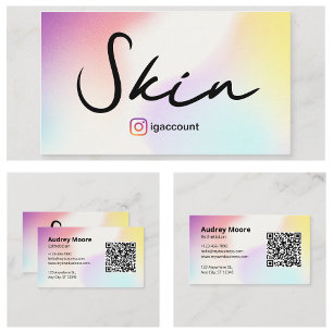 Aesthetician Skincare Beauty Services Business Card