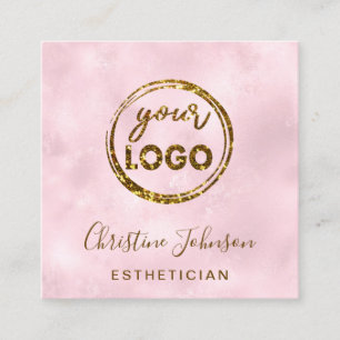 aesthetician your logo square business card