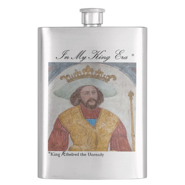 Æthelred the Unready Hip Flask (Front)