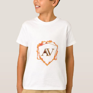 AETHER VANGUARD - AV Logo Stone Shape Streetwear T-Shirt
