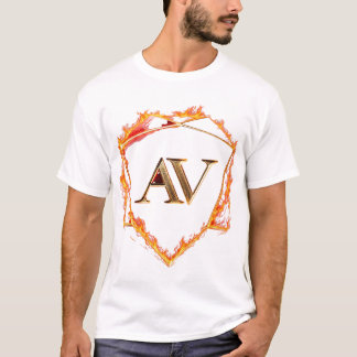 AETHER VANGUARD - AV Logo Stone Shape Streetwear T-Shirt