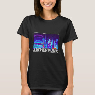 Aetherpunk Aesthetic  Cyborg Energy Machine Magic  T-Shirt
