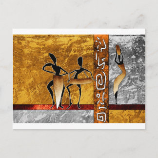 af042 Africa retro vintage style gifts Postcard