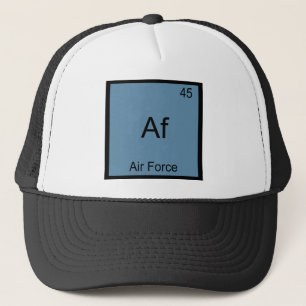 Af - Air Force Military Chemistry Element Symbol Trucker Hat