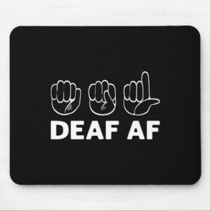 Af Asl Awareness Hand Sign Language Deaf Pride Mouse Mat
