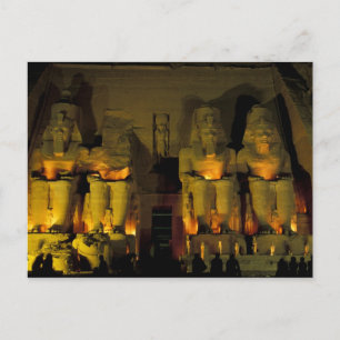 AF, Egypt, Abu Simbel. Colossal Figures of Postcard
