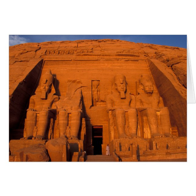 AF, Egypt, Abu Simbel. Facade at sunset, Great (Front Horizontal)
