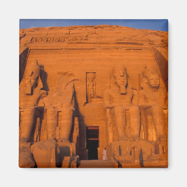 AF, Egypt, Abu Simbel. Facade at sunset, Great Magnet (Front)