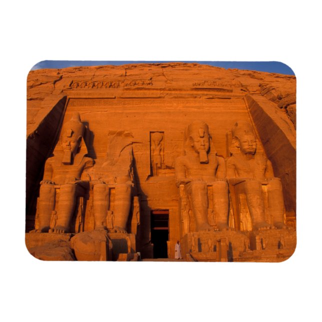AF, Egypt, Abu Simbel. Facade at sunset, Great Magnet (Horizontal)