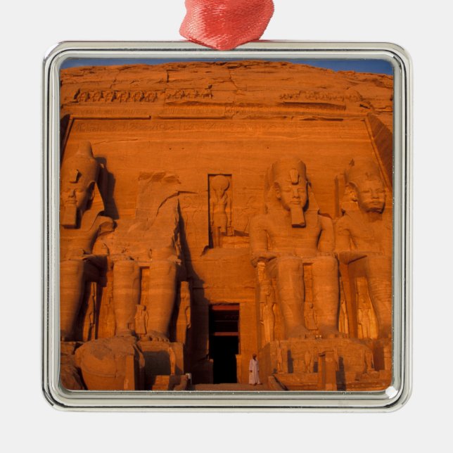 AF, Egypt, Abu Simbel. Facade at sunset, Great Metal Tree Decoration (Front)