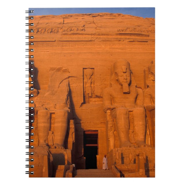 AF, Egypt, Abu Simbel. Facade at sunset, Great Notebook (Front)