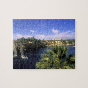 AF, Egypt, Upper Egypt, Aswan. River Nile, Jigsaw Puzzle