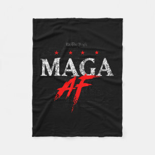 Af Shirt Trump 2024 Republican Take America Back Fleece Blanket