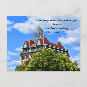 AFA Postcard; Electric Building, Scranton, PA Postcard