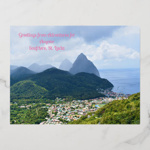 AFA postcard Soufriere, St. Lucia