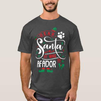 Afador Dog Christmas Dog breed friend funny T-Shirt
