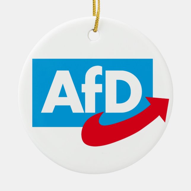 AfD:Alternative für Deutschland Ceramic Tree Decoration (Front)