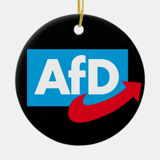 AfD:Alternative für Deutschland Ceramic Tree Decoration (Front)
