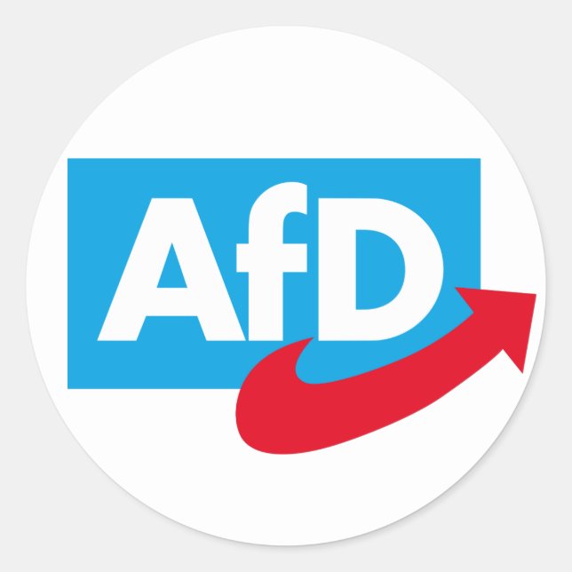 AfD:Alternative für Deutschland Classic Round Sticker (Front)