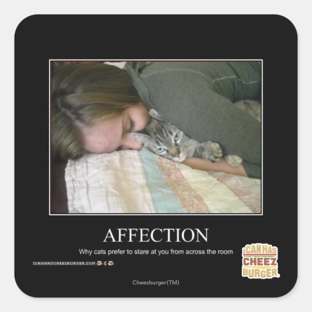 Affection Square Sticker (Front)
