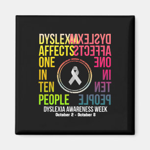Affects One In Ten People - Dyslexia Awareness Wee Magnet