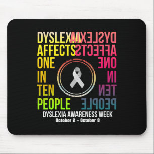 Affects One In Ten People - Dyslexia Awareness Wee Mouse Mat