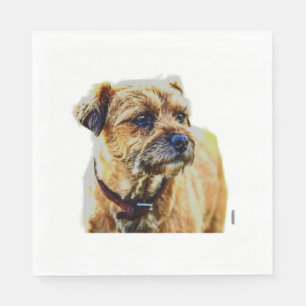 Affen Border Terrier Napkin