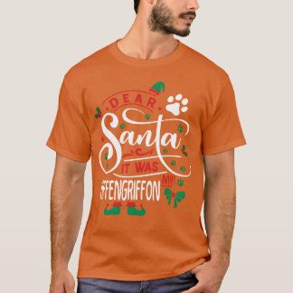 Affengriffon Dog Christmas Dog breed vintage vinta T-Shirt