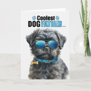Affenpincher Dog Coolest Dad Father's Day Holiday Card