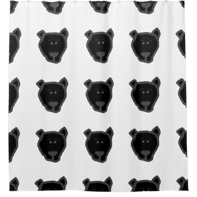 affenpinscher 2 side head shower curtain (Front)