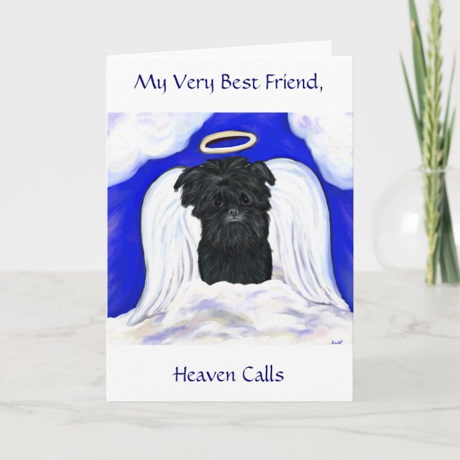 Affenpinscher Angel Card (Front)