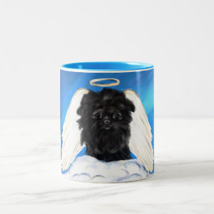 Affenpinscher Angel Two-Tone Coffee Mug