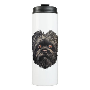 Affenpinscher Black Dog Thermal Tumbler