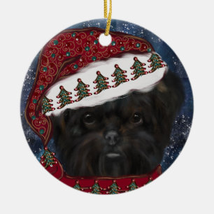 Affenpinscher  ceramic tree decoration