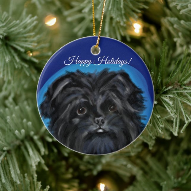 AFFENPINSCHER CERAMIC TREE DECORATION (Tree)