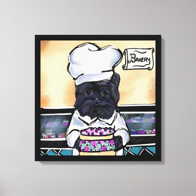 Affenpinscher Chef  Canvas Print (Front)